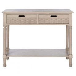 Landers 2-Drawer Off-White Console Table by SAFAVIEH
