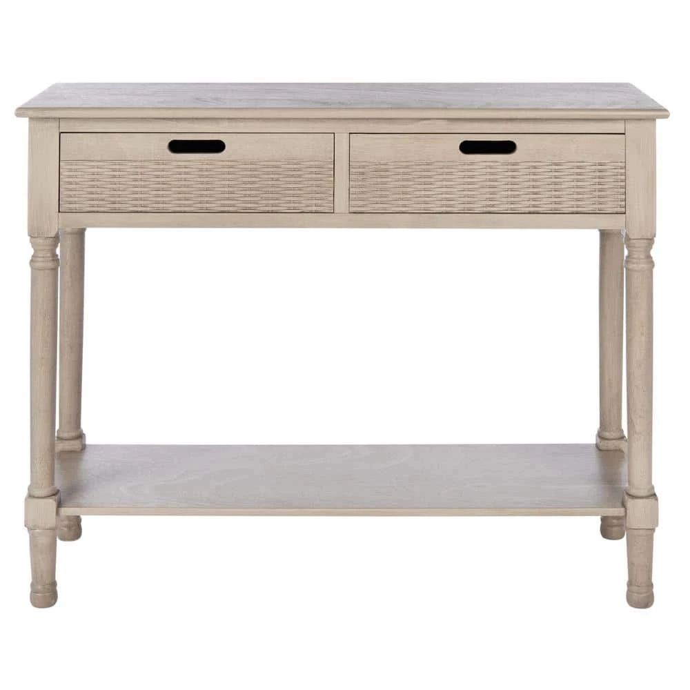 Landers 2-Drawer Off-White Console Table by SAFAVIEH 3 Landers 2-Drawer Off-White Console Table by SAFAVIEH