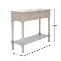 Tate 36 in. White/Beige 2-Drawer Console Table by SAFAVIEH 16 Tate 36 in. White/Beige 2-Drawer Console Table by SAFAVIEH -Safavieh Sales Store taupe safavieh console tables cns5720d 40 1000