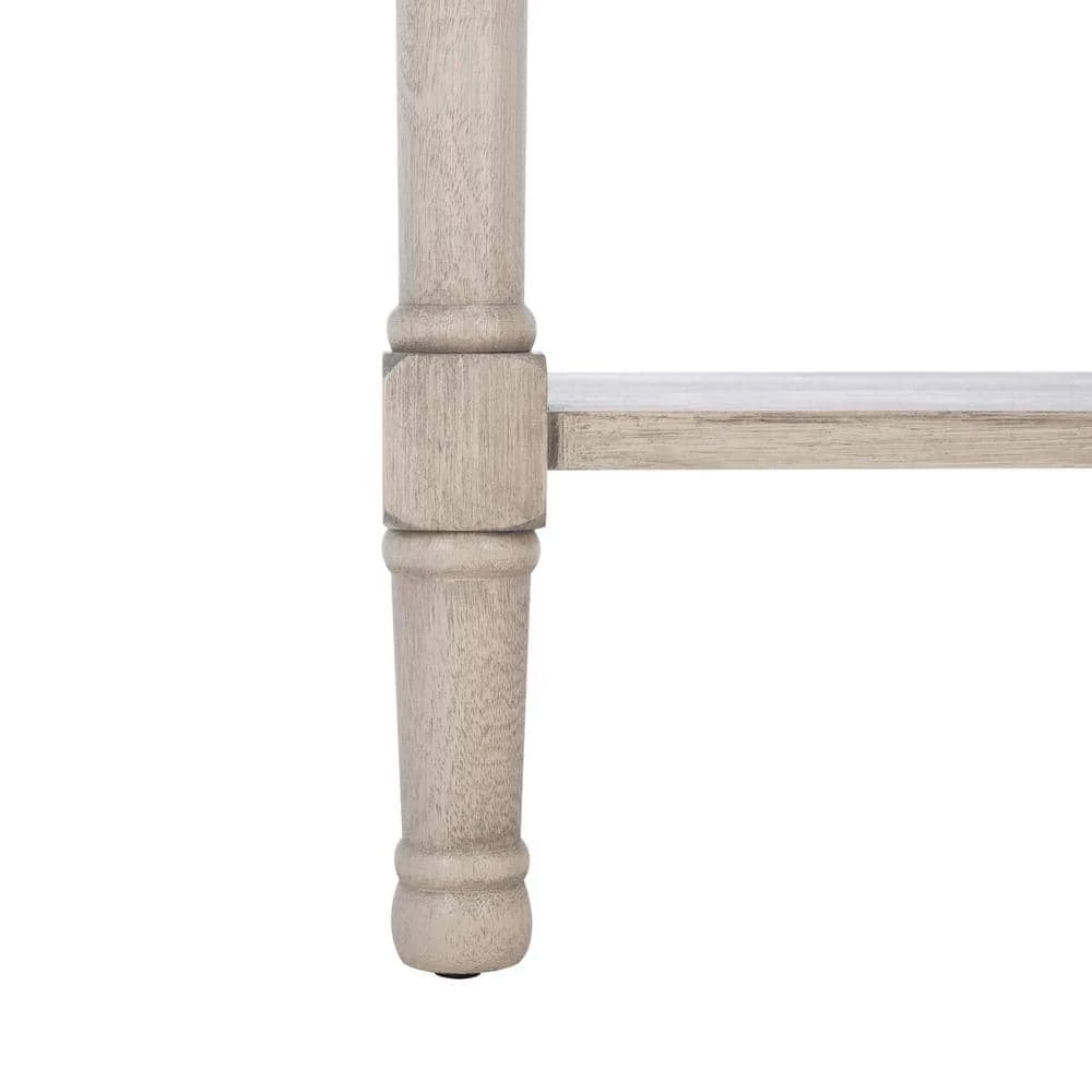 Tate 36 in. White/Beige 2-Drawer Console Table by SAFAVIEH 7 Tate 36 in. White/Beige 2-Drawer Console Table by SAFAVIEH - Image 5