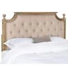 White/Beige Queen Upholstered Headboard by SAFAVIEH 2 White/Beige Queen Upholstered Headboard by SAFAVIEH -Safavieh Sales Store taupe safavieh headboards fox6241b q 64 1000