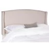Austin Off-White Queen Upholstered Headboard by SAFAVIEH 1 Austin Off-White Queen Upholstered Headboard by SAFAVIEH -Safavieh Sales Store taupe safavieh headboards mcr4002a q 64 1000