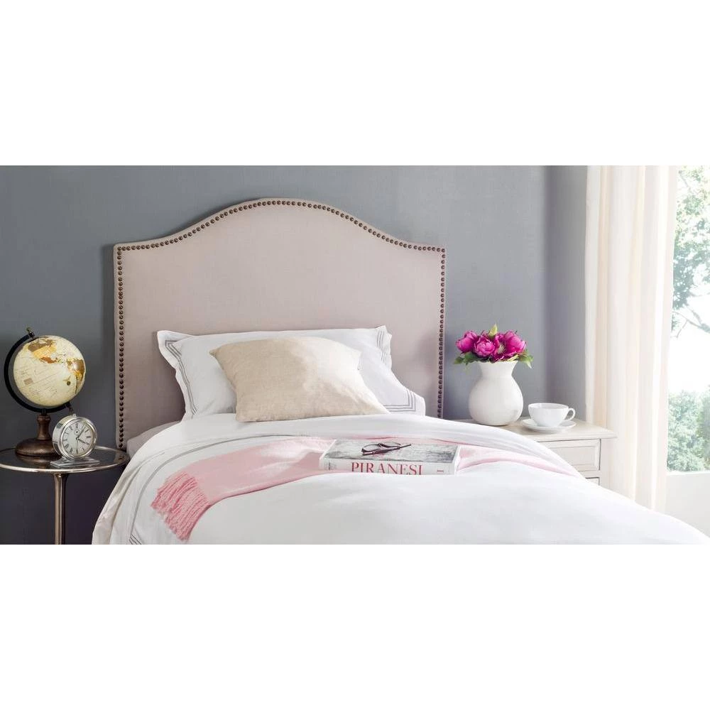 Connie Off-White Twin Upholstered Headboard by SAFAVIEH 4 Connie Off-White Twin Upholstered Headboard by SAFAVIEH - Image 2
