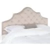 Arebelle Off-White Full Upholstered Headboard by SAFAVIEH -Safavieh Sales Store taupe safavieh headboards mcr4035a 64 1000