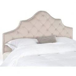 Arebelle Off-White King Upholstered Headboard by SAFAVIEH