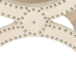 Mystic White/Cream Accent Ottoman by SAFAVIEH -Safavieh Sales Store taupe safavieh ottomans mcr4645a 4f 1000