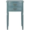 Marilyn Blue Storage End Table by SAFAVIEH -Safavieh Sales Store teal safavieh end side tables amh6575d 64 1000
