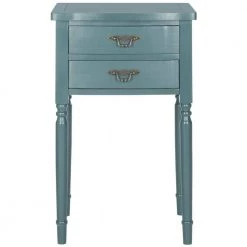 Marilyn Blue Storage End Table by SAFAVIEH