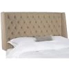 London Beige Full Upholstered Headboard by SAFAVIEH 2 London Beige Full Upholstered Headboard by SAFAVIEH -Safavieh Sales Store true taupe safavieh headboards mcr4048j f 64 1000