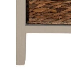 Michaela Light Gray Storage Side Table by SAFAVIEH -Safavieh Sales Store vintage gray safavieh end side tables amh5744d 1d 1000