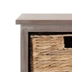 Connery 2-Drawer Brown/Off-White Cabinet by SAFAVIEH -Safavieh Sales Store vintage white safavieh accent cabinets amh5742e fa 1000