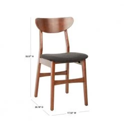 Lucca Brown/Black Dining Chair by SAFAVIEH -Safavieh Sales Store walnut black safavieh dining chairs dch1001f set2 40 1000