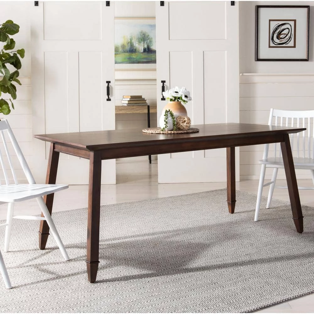 Brayson Dark Brown Dining Table by SAFAVIEH 11 Brayson Dark Brown Dining Table by SAFAVIEH - Image 9