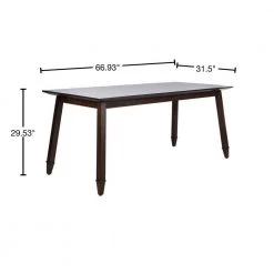 Brayson Dark Brown Dining Table by SAFAVIEH 13 Brayson Dark Brown Dining Table by SAFAVIEH -Safavieh Sales Store walnut safavieh kitchen dining tables dtb5000b 40 1000