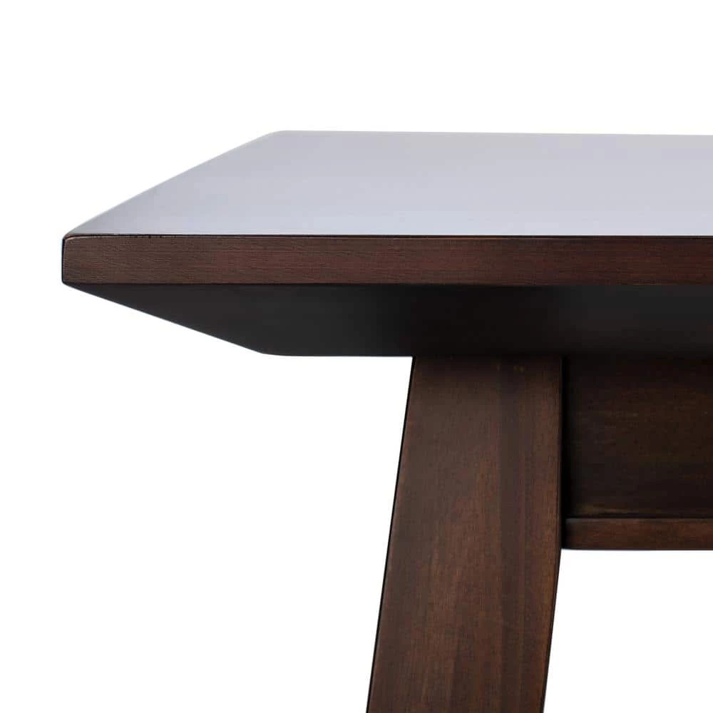 Brayson Dark Brown Dining Table by SAFAVIEH 4 Brayson Dark Brown Dining Table by SAFAVIEH - Image 2