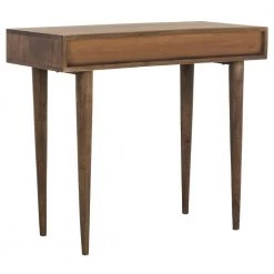 Zinnia 35 in. Brown 1-Drawer Writing Desk by SAFAVIEH -Safavieh Sales Store walnut safavieh writing desks dsk9000a 44 1000