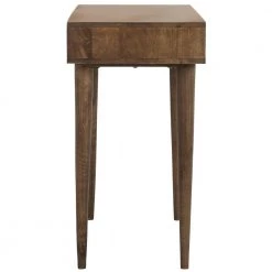 Zinnia 35 in. Brown 1-Drawer Writing Desk by SAFAVIEH -Safavieh Sales Store walnut safavieh writing desks dsk9000a 77 1000