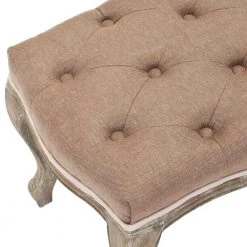 Ramsey Brown Upholstered Entryway Bench by SAFAVIEH 17 Ramsey Brown Upholstered Entryway Bench by SAFAVIEH -Safavieh Sales Store warm brown safavieh bedroom benches mcr4577b 1f 1000