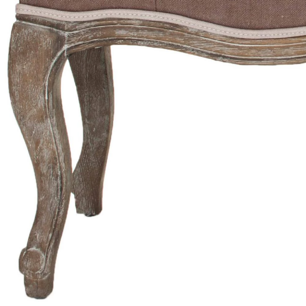 Ramsey Brown Upholstered Entryway Bench by SAFAVIEH 11 Ramsey Brown Upholstered Entryway Bench by SAFAVIEH - Image 9
