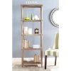 Odessa 66.9 in. Brown/Off-White Wood 4-shelf Bookcase by SAFAVIEH -Safavieh Sales Store washed natural pine safavieh bookcases bookshelves amh5721b 64 1000