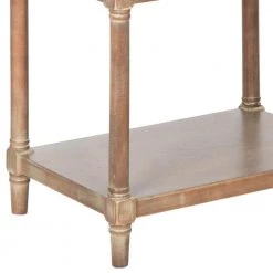 Odessa 66.9 in. Brown/Off-White Wood 4-shelf Bookcase by SAFAVIEH -Safavieh Sales Store washed natural pine safavieh bookcases bookshelves amh5721b fa 1000