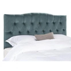Axel Blue Queen Upholstered Headboard by SAFAVIEH