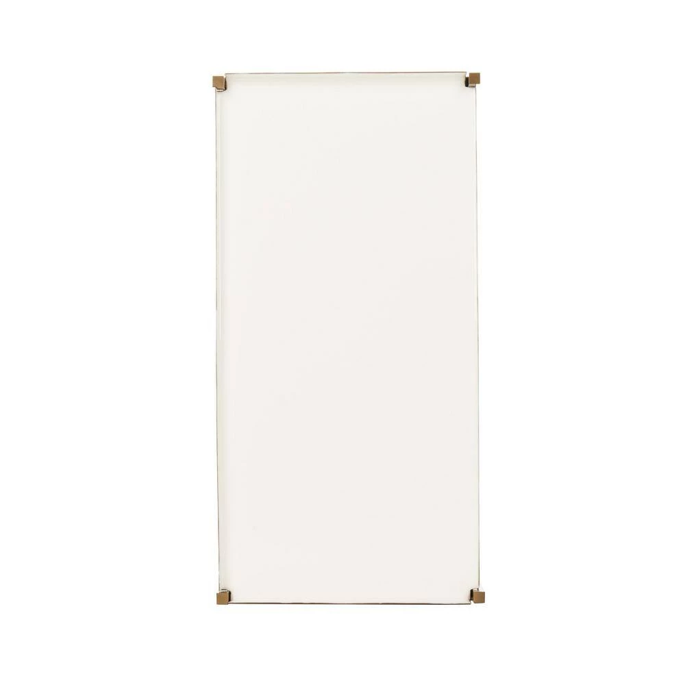 Daniella 40 in. White/Brass Metal 4-shelf Bookcase by SAFAVIEH 7 Daniella 40 in. White/Brass Metal 4-shelf Bookcase by SAFAVIEH - Image 5