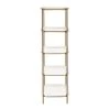 Sylvie 53 in. White/Gold Metal 5-shelf Bookcase by SAFAVIEH 1 Sylvie 53 in. White/Gold Metal 5-shelf Bookcase by SAFAVIEH -Safavieh Sales Store white brass safavieh bookcases bookshelves etg3203a 64 1000