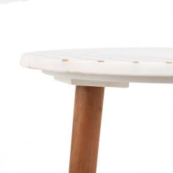 Valerie White/Brown End Table by SAFAVIEH -Safavieh Sales Store white brass safavieh end side tables acc7202a 44 1000