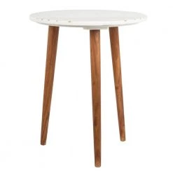 Valerie White/Brown End Table by SAFAVIEH -Safavieh Sales Store white brass safavieh end side tables acc7202a c3 1000