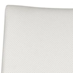 Ember 43.3 in. White/Silver Swivel Cushioned Bar Stool by SAFAVIEH -Safavieh Sales Store white chrome safavieh bar stools fox3009c 44 1000