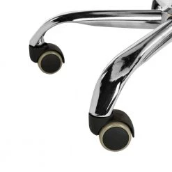 Whitney White/Chrome Faux Sheepskin Swivel Office Chair by SAFAVIEH -Safavieh Sales Store white chrome safavieh task chairs och4505a 1f 1000