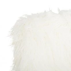 Whitney White/Chrome Faux Sheepskin Swivel Office Chair by SAFAVIEH -Safavieh Sales Store white chrome safavieh task chairs och4505a 4f 1000