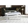 Crispis 39 in. White Wood Coffee Table by SAFAVIEH -Safavieh Sales Store white croc safavieh coffee tables fox9514b 64 1000