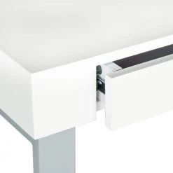 Barton 48 in. White/Gray 2-Drawer Writing Desk by SAFAVIEH -Safavieh Sales Store white gray safavieh writing desks fox2206a c3 1000