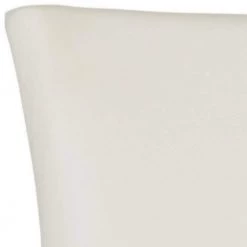 Lester 19 in. Black/White Leather Dining Chair (Set of 2) by SAFAVIEH -Safavieh Sales Store white leather espresso safavieh dining chairs mcr4709n set2 fa 1000