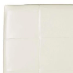 Quincy White Twin Faux Leather Upholstered Headboard by SAFAVIEH -Safavieh Sales Store white leather safavieh headboards mcr4044c t 31 1000