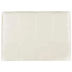 Quincy White Twin Faux Leather Upholstered Headboard by SAFAVIEH