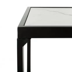 Zuri 48 in. White/Black Console Table by SAFAVIEH 17 Zuri 48 in. White/Black Console Table by SAFAVIEH -Safavieh Sales Store white marble black safavieh console tables cns6200a 1f 1000