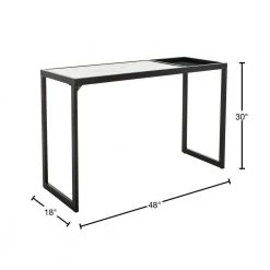 Zuri 48 in. White/Black Console Table by SAFAVIEH 13 Zuri 48 in. White/Black Console Table by SAFAVIEH -Safavieh Sales Store white marble black safavieh console tables cns6200a 40 1000