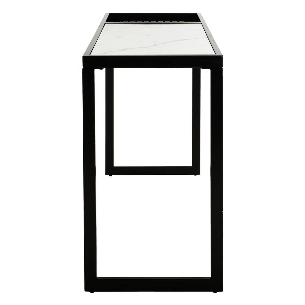 Zuri 48 in. White/Black Console Table by SAFAVIEH 8 Zuri 48 in. White/Black Console Table by SAFAVIEH - Image 6