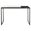 Zuri 48 in. White/Black Console Table by SAFAVIEH -Safavieh Sales Store white marble black safavieh console tables cns6200a 64 1000
