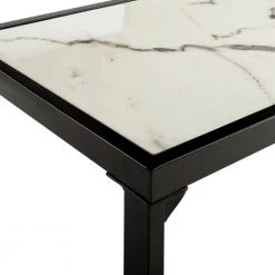 Zuri 48 in. White/Black Console Table by SAFAVIEH 19 Zuri 48 in. White/Black Console Table by SAFAVIEH -Safavieh Sales Store white marble black safavieh console tables cns6200a fa 1000