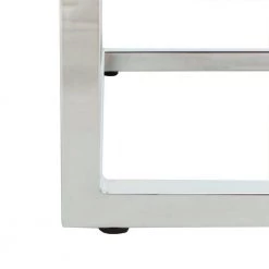 Bethany White/Chrome End Table by SAFAVIEH -Safavieh Sales Store white marble chrome safavieh end side tables acc6201b 1f 1000