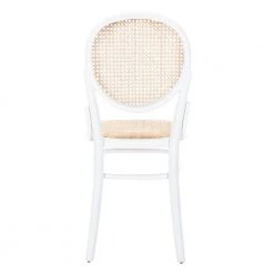 Sonia White/Beige Cane Wicker Dining Chair (Set of 2) by SAFAVIEH -Safavieh Sales Store white natural safavieh dining chairs dch9504a set2 1f 1000