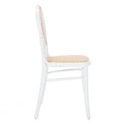 Sonia White/Beige Cane Wicker Dining Chair (Set of 2) by SAFAVIEH -Safavieh Sales Store white natural safavieh dining chairs dch9504a set2 c3 1000