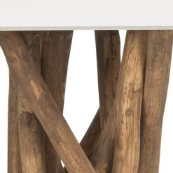 Hartwick White/Beige Side Table by SAFAVIEH 11 Hartwick White/Beige Side Table by SAFAVIEH -Safavieh Sales Store white natural safavieh end side tables fox1019a 1f 1000