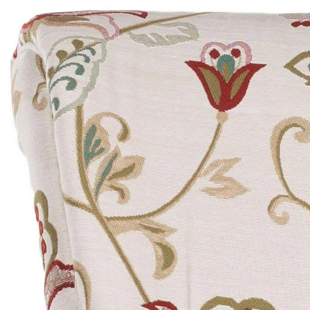 Hazina White/Red Club Arm Chair by SAFAVIEH 8 Hazina White/Red Club Arm Chair by SAFAVIEH - Image 6