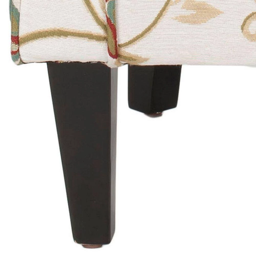 Hazina White/Red Club Arm Chair by SAFAVIEH 9 Hazina White/Red Club Arm Chair by SAFAVIEH - Image 7