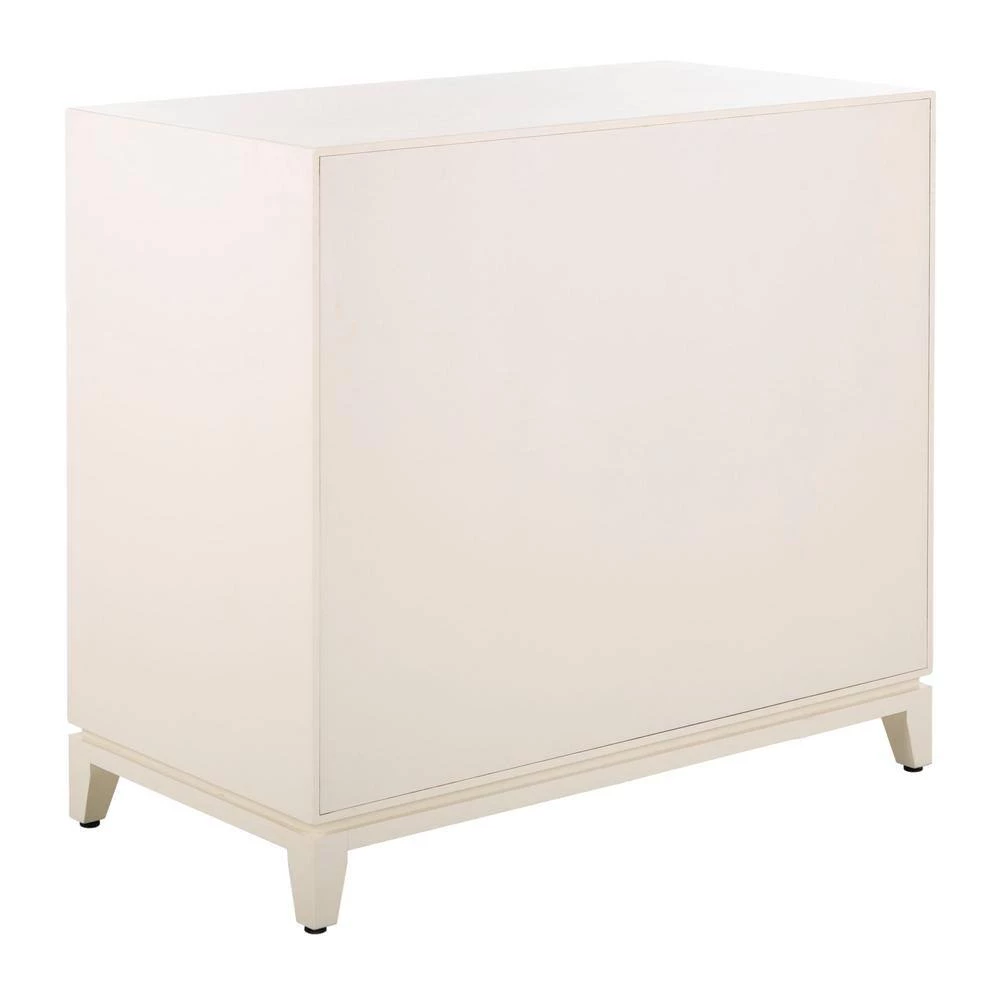 Nigel 1-Drawer White Nightstand Chest by SAFAVIEH 6 Nigel 1-Drawer White Nightstand Chest by SAFAVIEH - Image 4